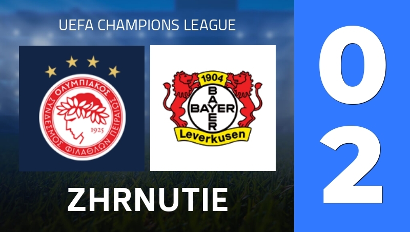 Zhrnutie : Olympiacos Piraeus - Bayer Leverkusen - UEFA Champions League 25/26