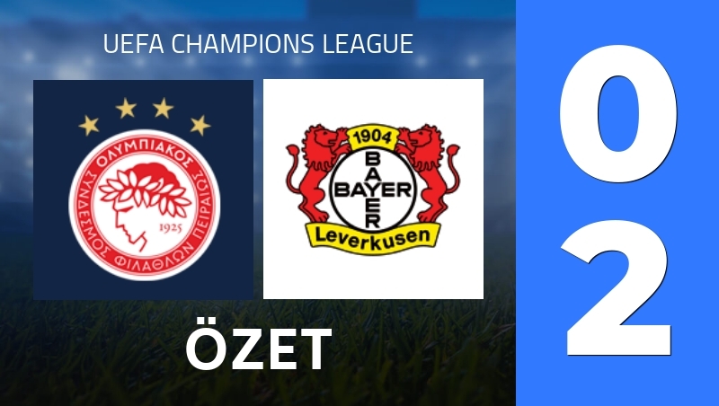 Özet : Olympiacos Piraeus - Bayer Leverkusen - UEFA Champions League 25/26