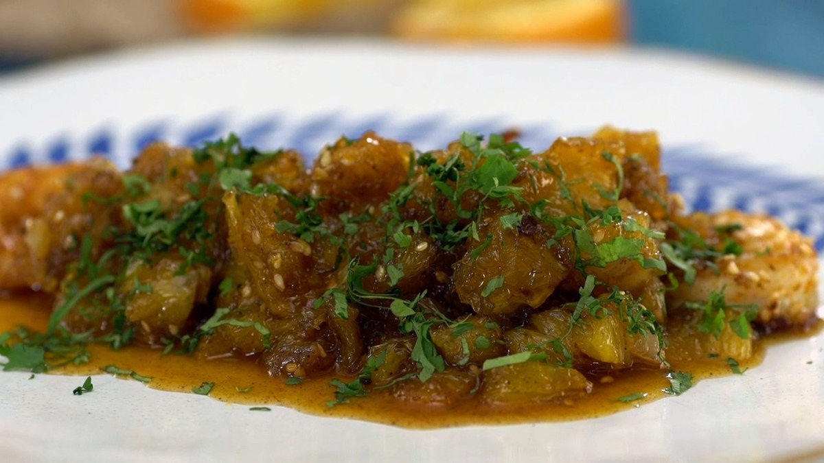 Crevettes au chutney