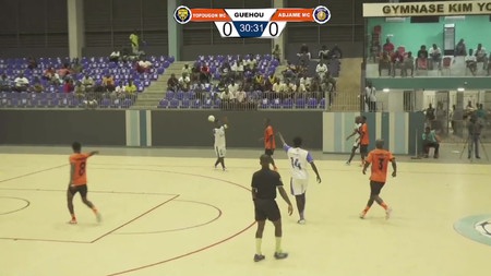 Adjamé Vs. Yopougon 1ère mi-temps - replay - Quart de finale