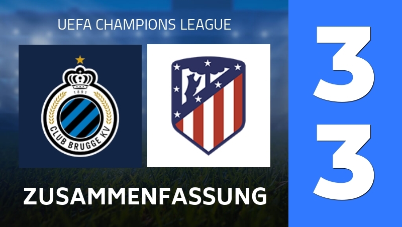 Zusammenfassung : Club Brugge - Atletico Madrid - UEFA Champions League 25/26