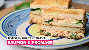 Recette de toast : le sandwich au saumon et aux épinards