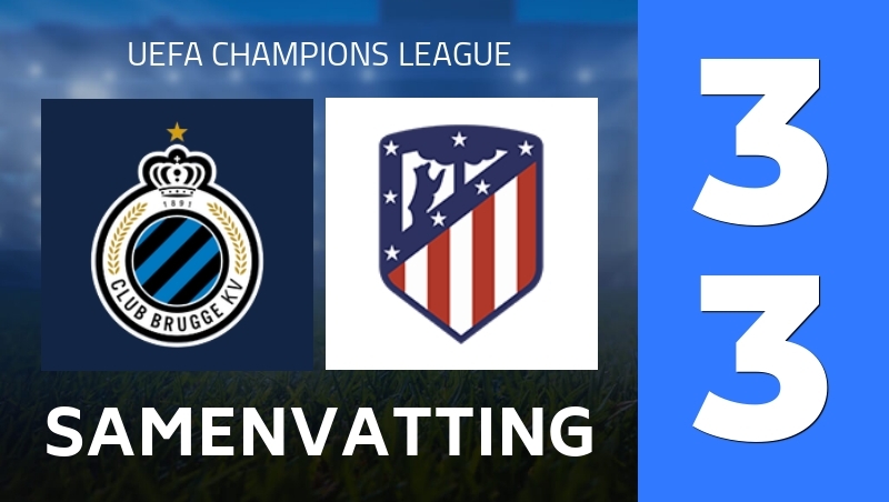 Samenvatting : Club Brugge - Atletico Madrid - UEFA Champions League 25/26