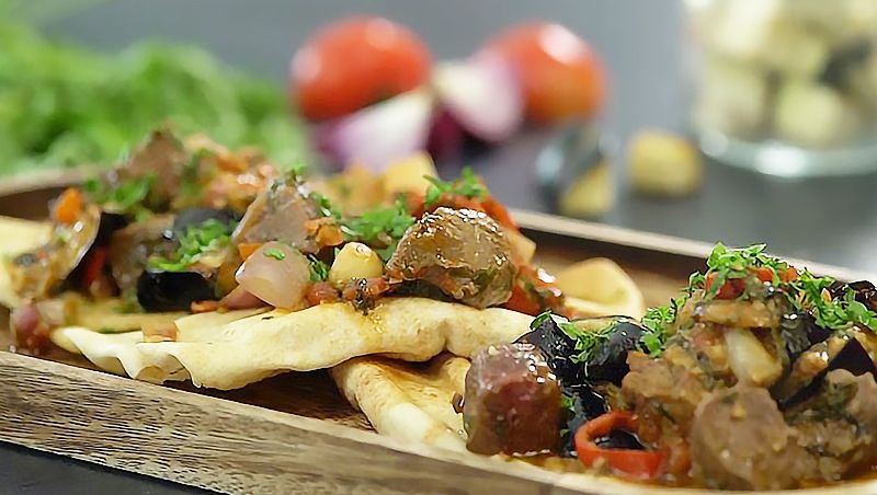 Lebanese Maghmour with Beef