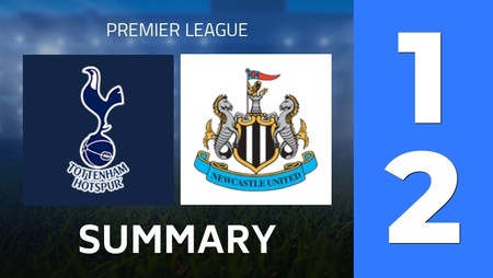 Summary : Tottenham Hotspur - Newcastle United (1 - 2) - Final Score