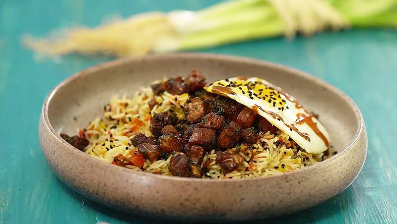 Nasi Goreng Rice with Fish