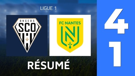 Résumé : Angers SCO - FC Nantes (4 - 1) - Score Final