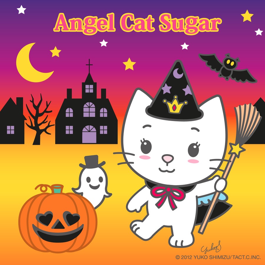 Gatinho festejando o Halloween