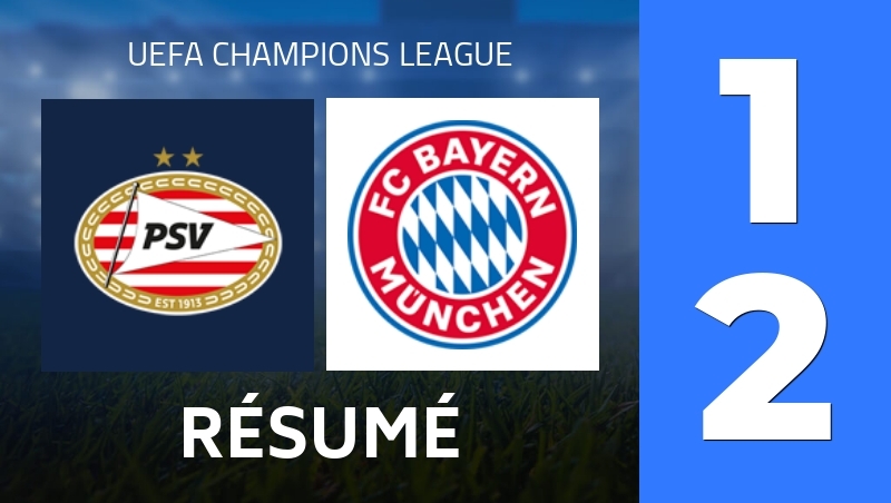 Résumé : PSV Eindhoven - Bayern Munich - UEFA Champions League 25/26