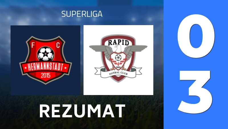 Rezumat : AFC Hermannstadt - Rapid Bucuresti 1923 - Superliga 25/26