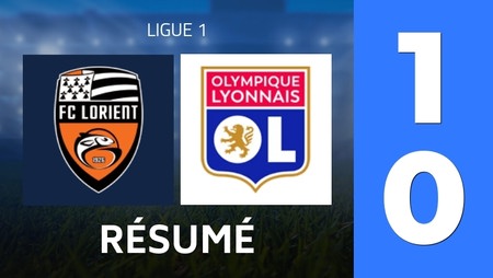 Résumé : FC Lorient - Olympique Lyon (1 - 0) - Score Final