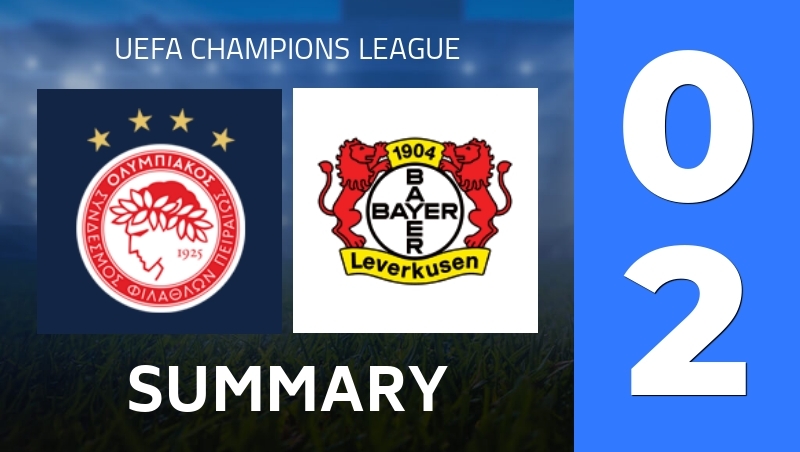 Summary : Olympiacos Piraeus - Bayer Leverkusen - UEFA Champions League 25/26