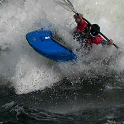 Kayakers looking for a thrill