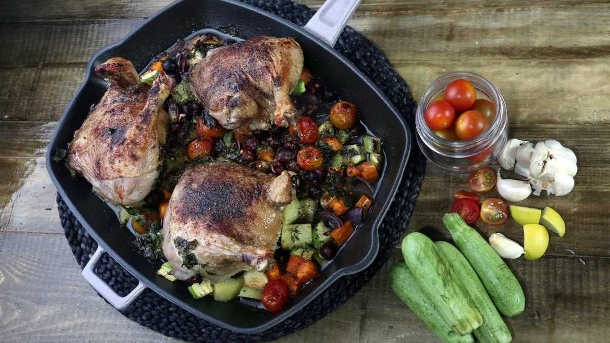 Canard Rôti aux Légumes