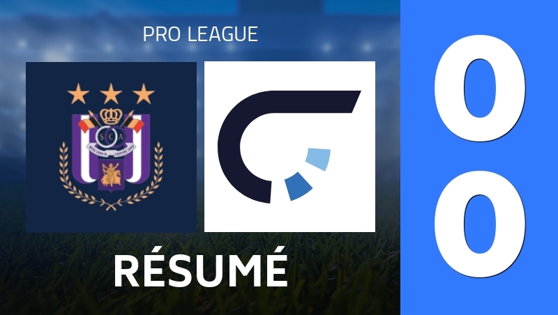 Résumé : RSC Anderlecht - RAAL La Louviere - Pro League 25/26