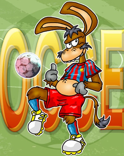 Burro Engraçado: Burro Drible de Futebol