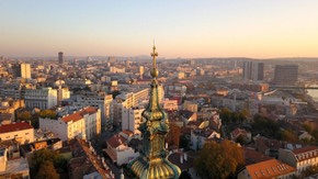 Belgrade, Serbie : Vues aériennes de la « Ville blanche » par drone