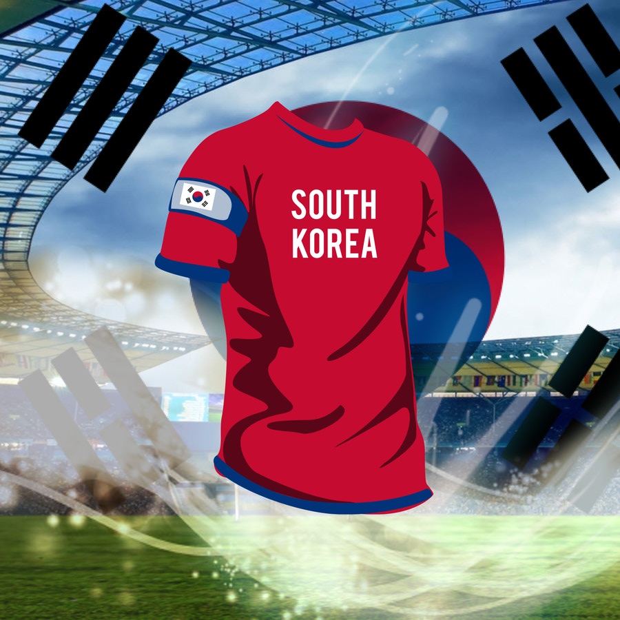 Camisola de futebol: Coreia do Sul