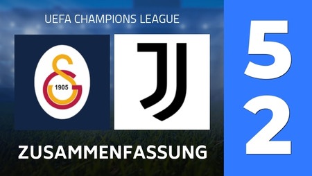 Zusammenfassung : Galatasaray Istanbul - Juventus Turin (5 - 2) - Endergebnis