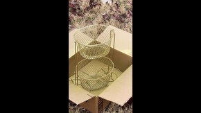 Regardez ce qu'elle fait avec un panier en fil de fer acheté dans un magasin à un dollar !