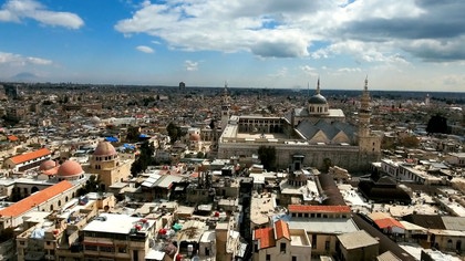 Damas, Syrie : Visite en drone de la splendeur de la mosquée des Omeyyades