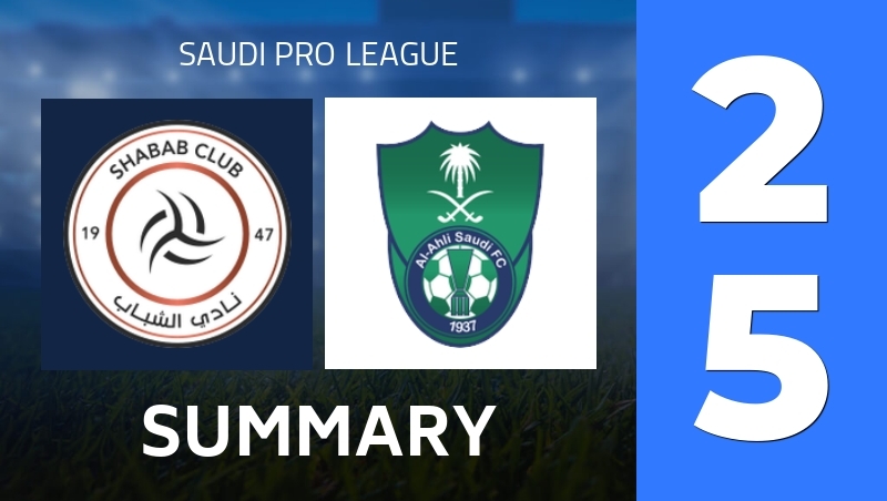 Summary : Al-Shabab FC (SA) - Al Ahli Saudi FC - Saudi Pro League 25/26