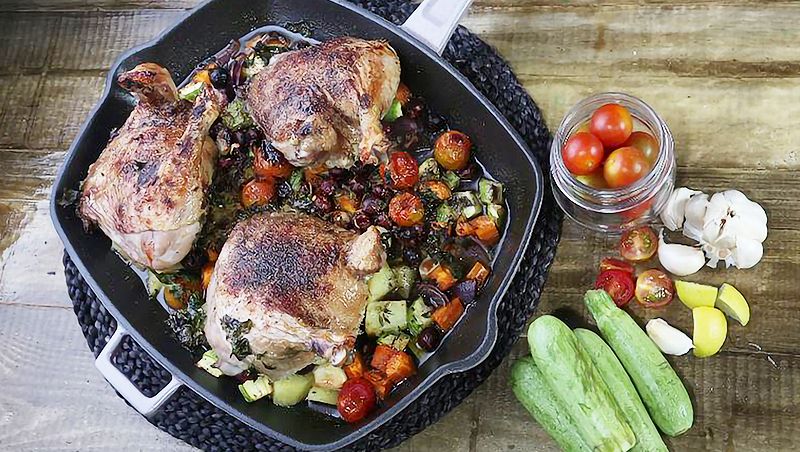 Roasted Duck with Vegetables