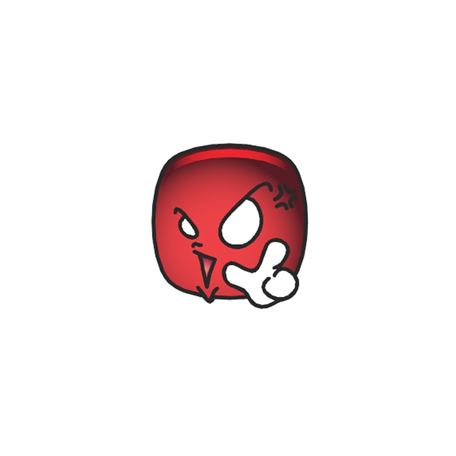 Emoticon: ameaçador