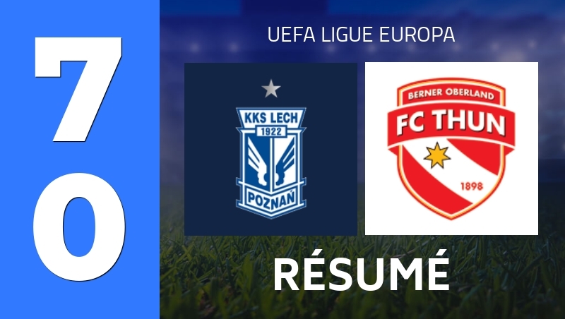 Summary : KKS Lech Poznan - FC Thun - UEFA Europa League 26/27
