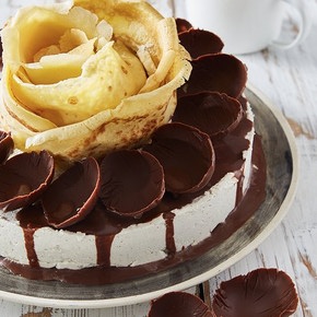 La fleur de crêpe et ses pétales de chocolat