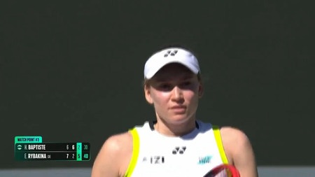 Rybakina comes through three-set thriller to beat Baptiste at Indian Wells