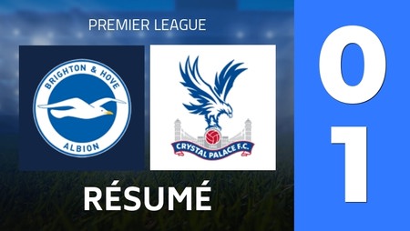 Résumé : Brighton & Hove Albion - Crystal Palace (0 - 1) - Score Final
