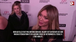 Hilary Duff a admis n'avoir reçu aucune éducation lorsqu'elle était enfant star