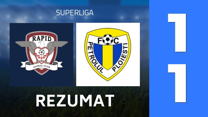 Rezumat : Rapid Bucuresti 1923 - FC Petrolul Ploiesti - Superliga 25/26