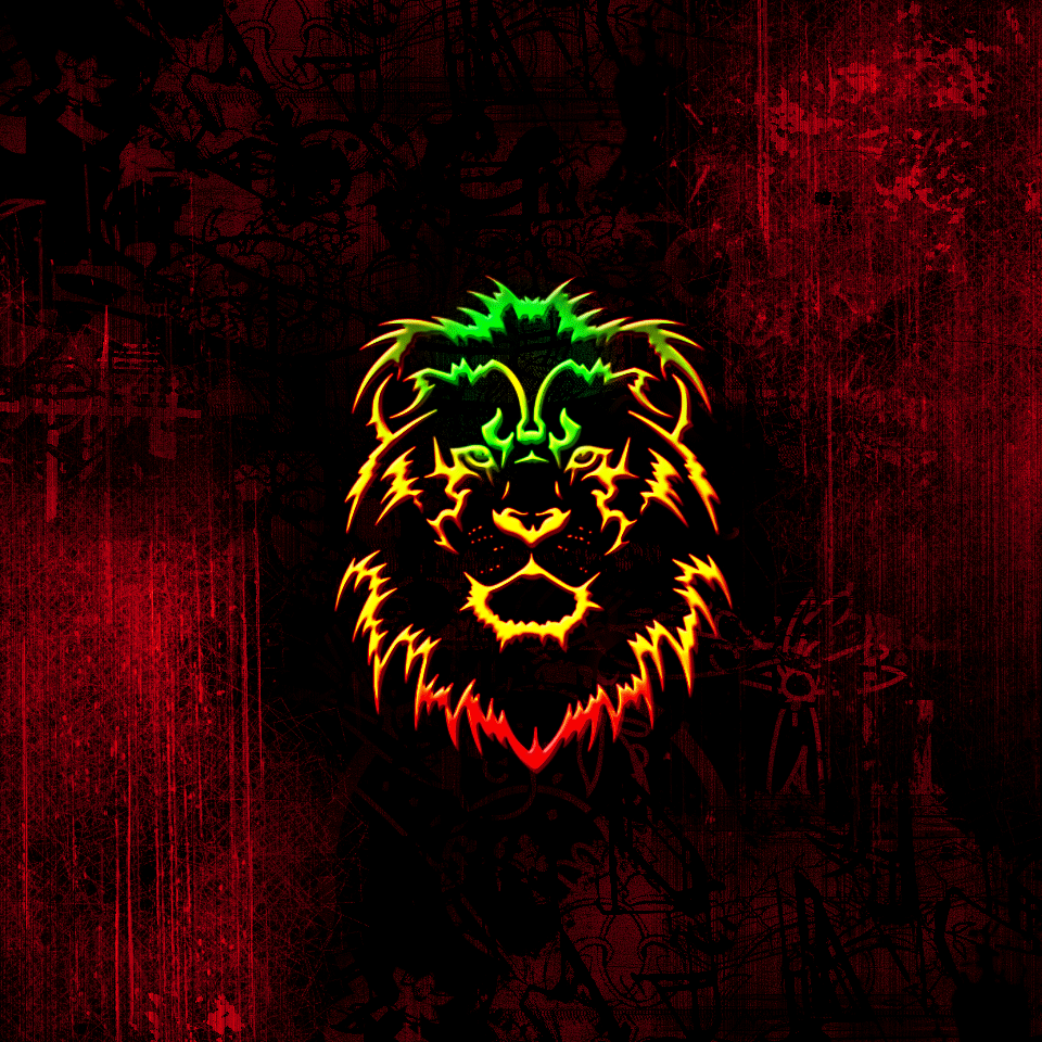 Rasta lion head