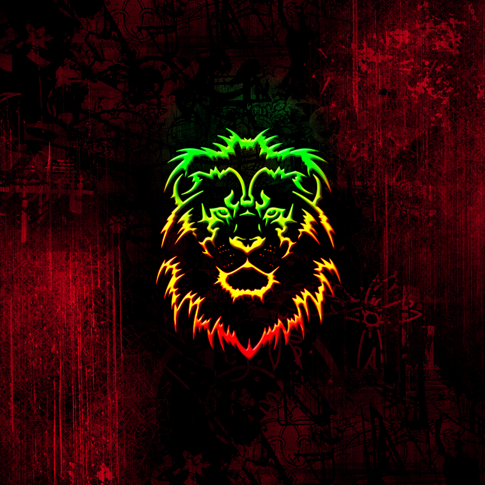 Rasta lion head