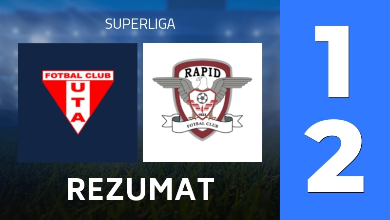 Rezumat : FC Uta Arad - Rapid Bucuresti 1923 - Superliga 25/26