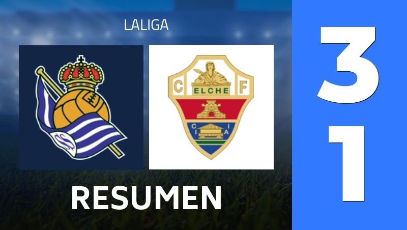 Resumen : Real Sociedad San Sebastian - Elche CF - LaLiga 25/26