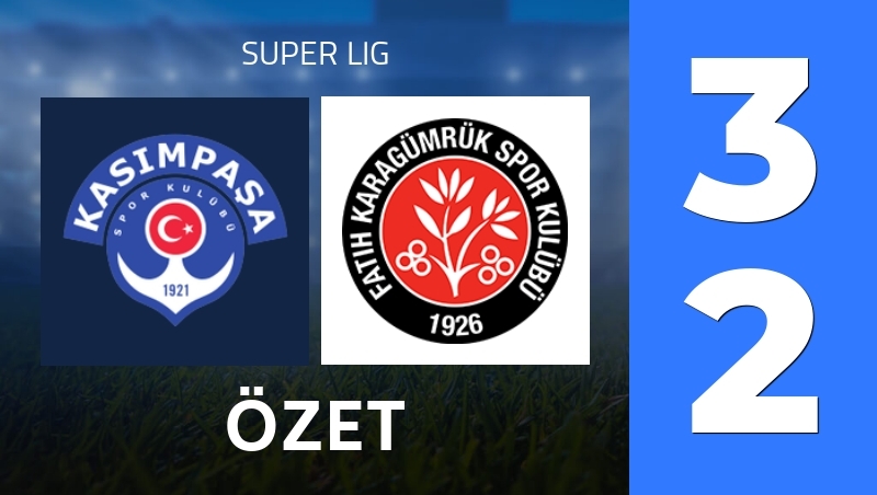Özet : Kasimpasa Istanbul - Fatih Karagumruk Istanbul - Super Lig 25/26