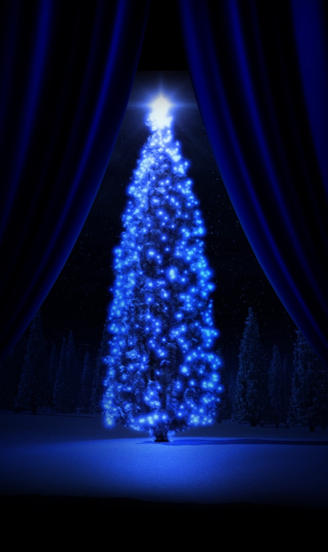 Árvore de Natal azul