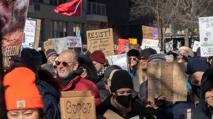 Manifestations Contre Trump À Travers Les États-Unis Lors Du Presidents' Day