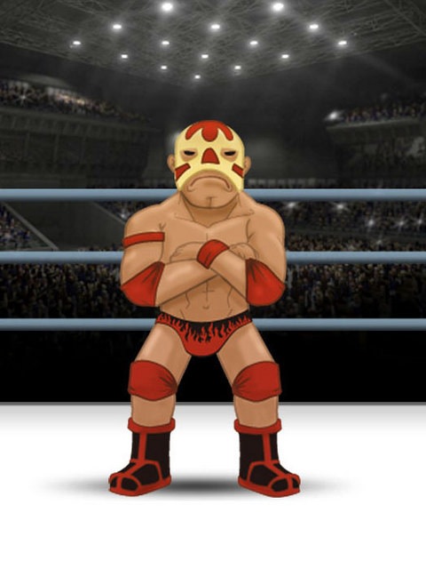 Lutador quebrando a tela