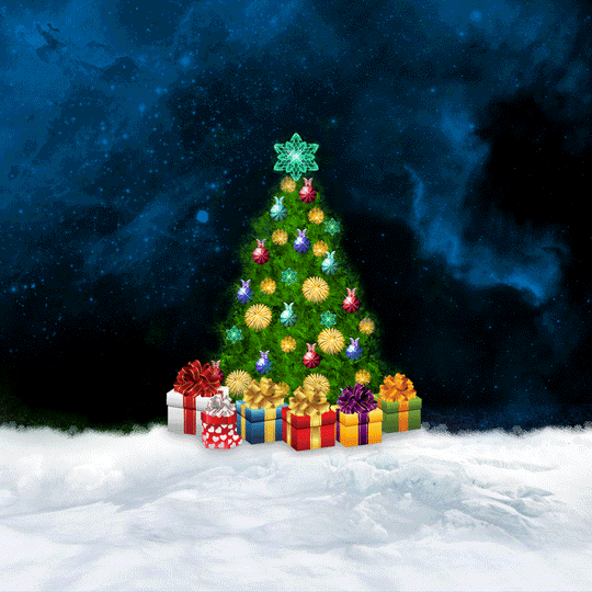 Árvore e presentes de natal