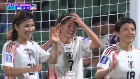 Japan through to Women's Asian Cup quarter-final after 11-0 win over India