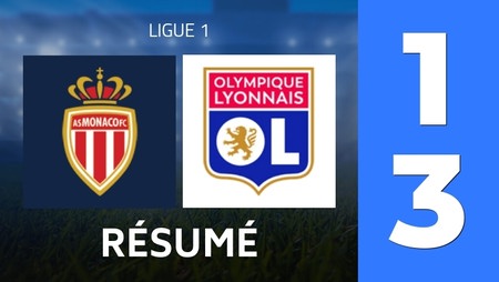 Résumé : AS Monaco - Olympique Lyon (1 - 3) - Score Final