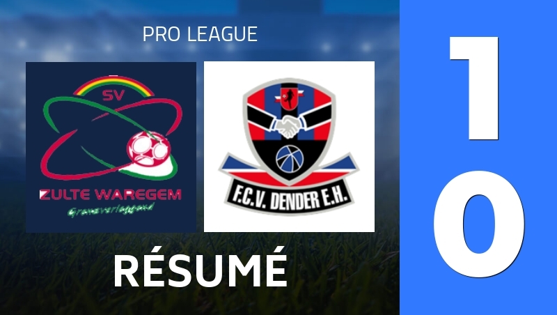 Résumé : SV Zulte Waregem - FCV Dender EH - Pro League 25/26