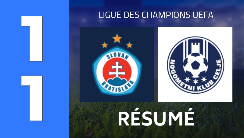 Résumé : Slovan Bratislava - NK Celje - Ligue des Champions UEFA 26/27