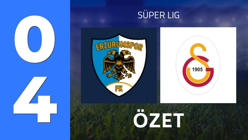Özet : Erzurumspor FK - Galatasaray İstanbul - Süper Lig 26/27