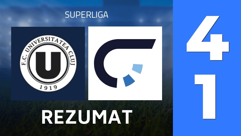 Rezumat : FC Universitatea Cluj - AFK Csikszereda Miercurea Ciuc - Superliga 25/26