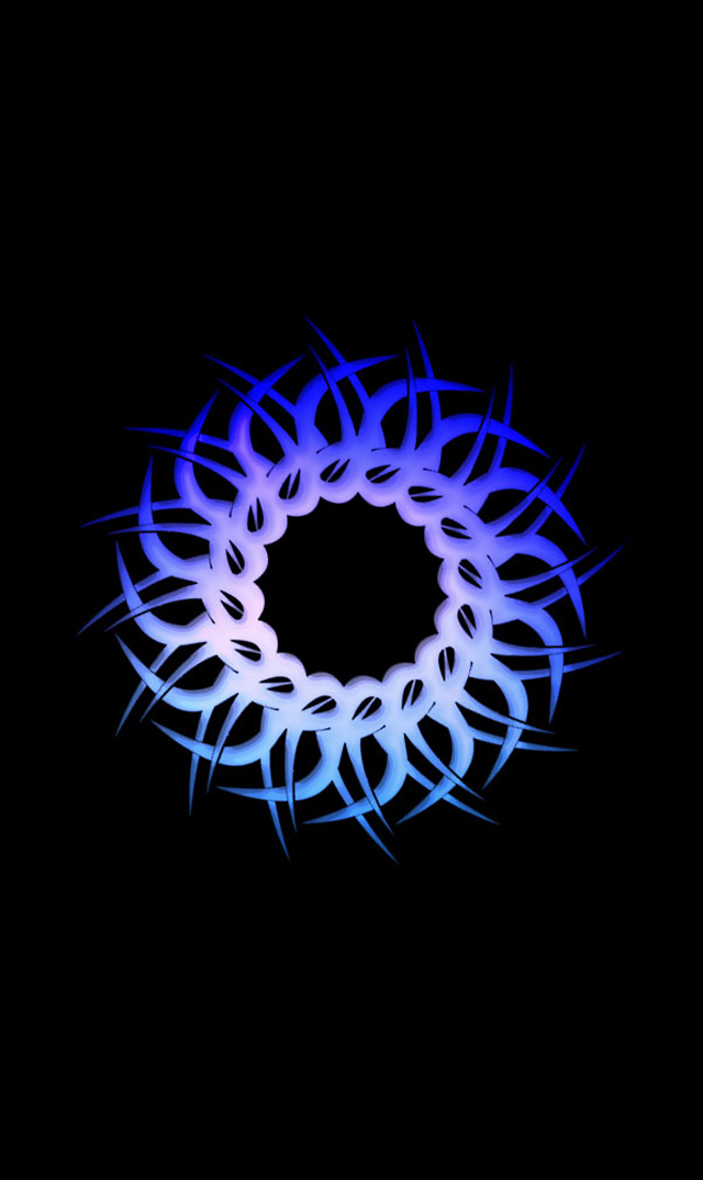 Neon symbol swirling on your screen!